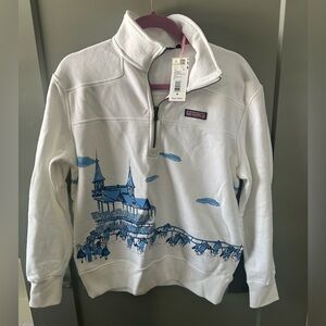 Vineyard Vines Kentucky Derby Women's Terry Shep Sweatshirt Medium